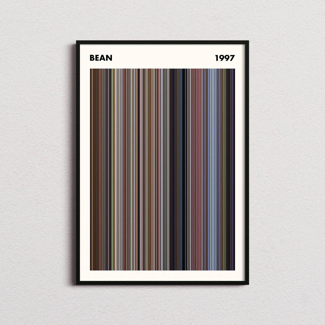 Bean Movie Barcode Poster - Simplified
