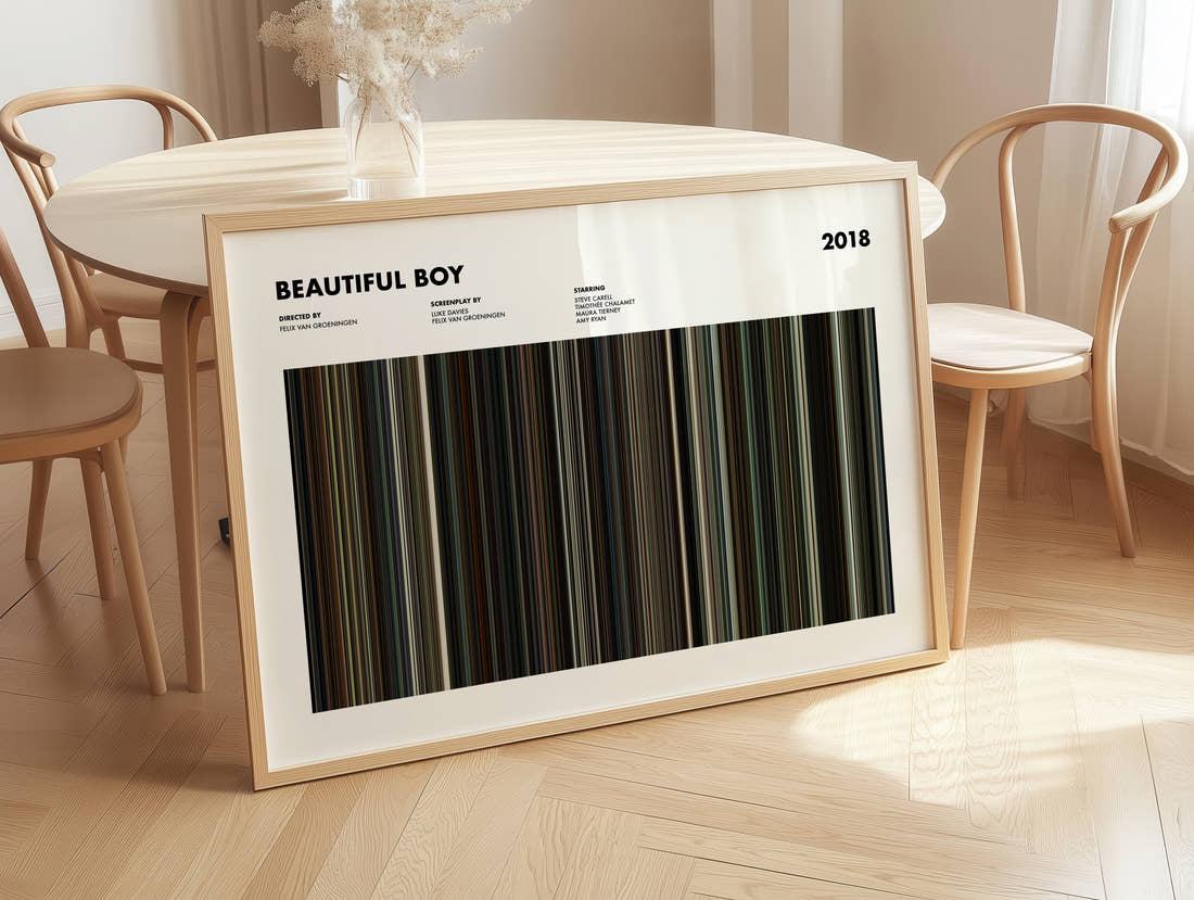 Beautiful Boy Movie Barcode Poster