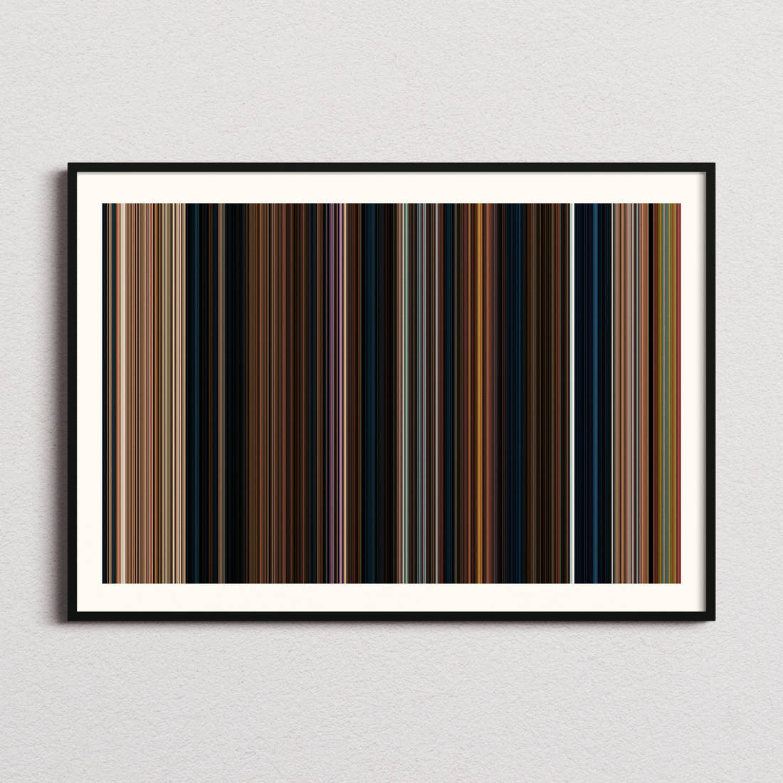 Beauty and the Beast Movie Barcode Poster - Barcode Only