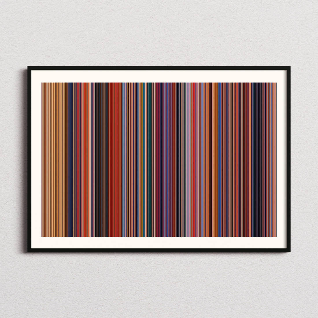 Beauty and the Beast Movie Barcode Poster - Barcode Only