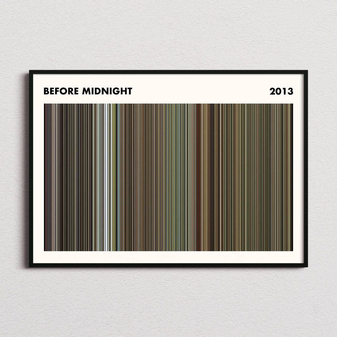 Before Midnight Movie Barcode Poster - Simplified