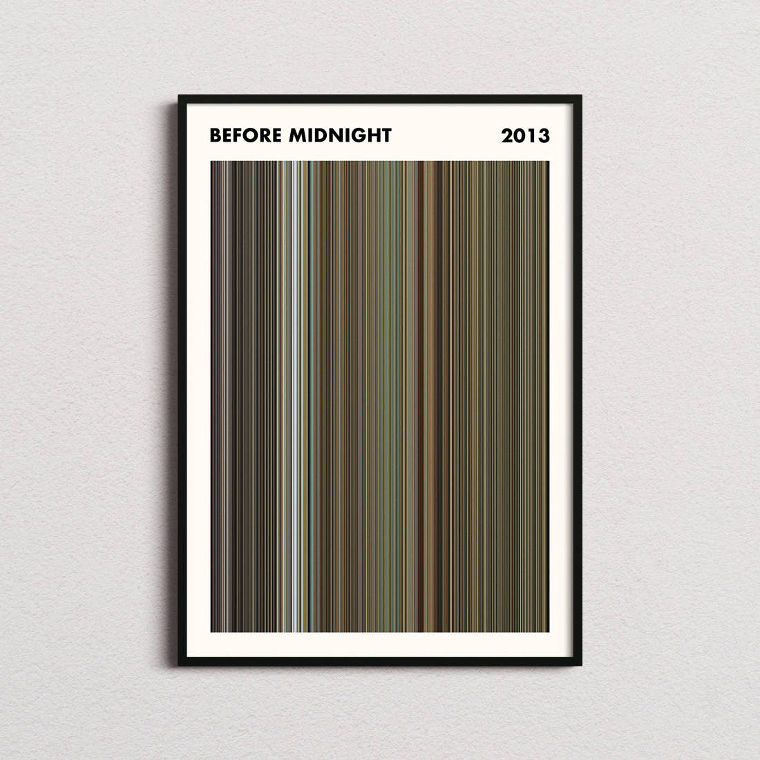 Before Midnight Movie Barcode Poster - Simplified