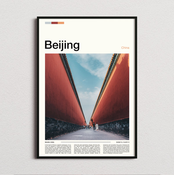Beijing - Forbidden City Walls - Travel Print