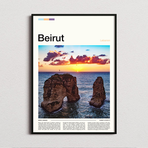 Beirut - Pigeon Rocks - Travel Print