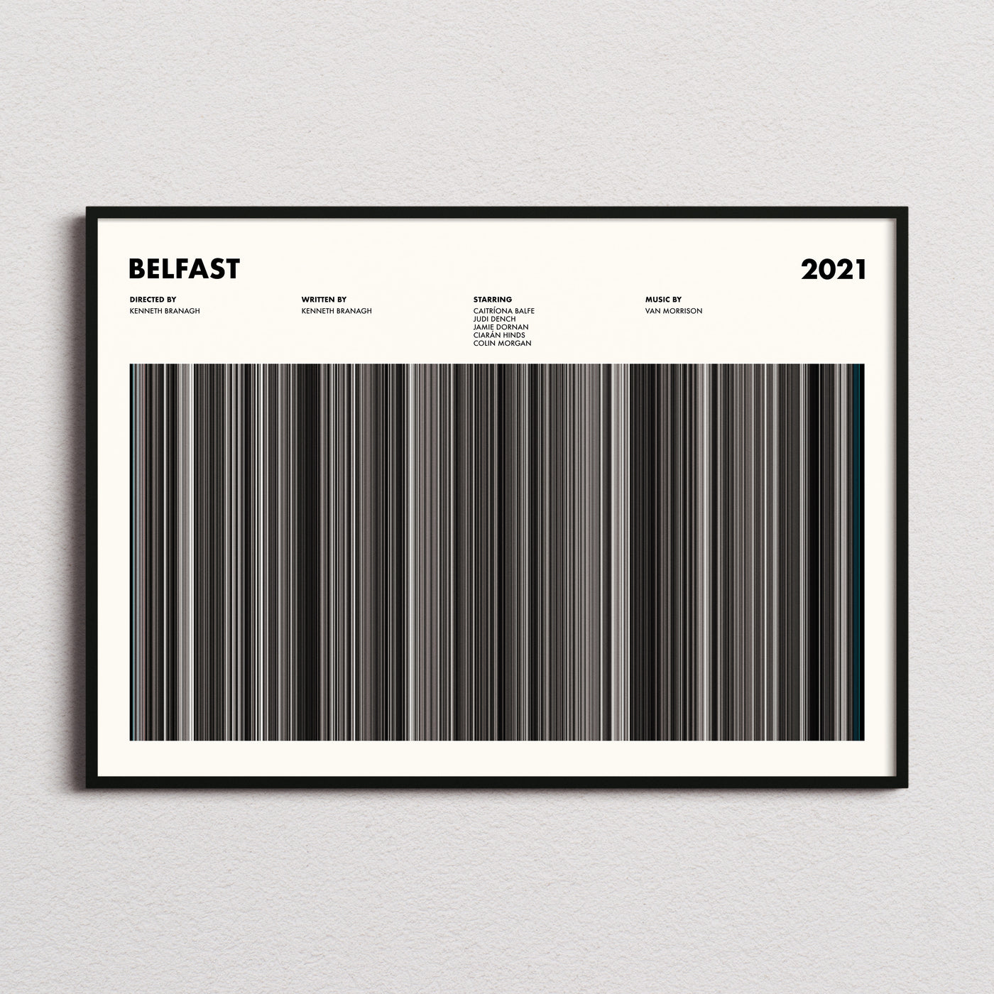 Belfast Movie Barcode Poster