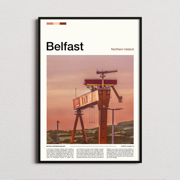 Belfast - Shipyard Crane - Travel Print