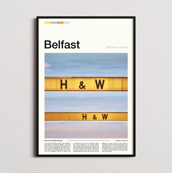 Belfast - Harland And Wolff Crane - Travel Print