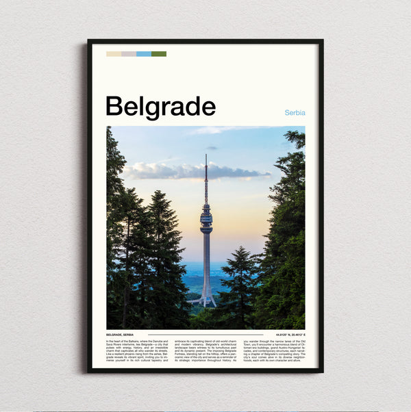 Belgrade - Avala Tower - Travel Print