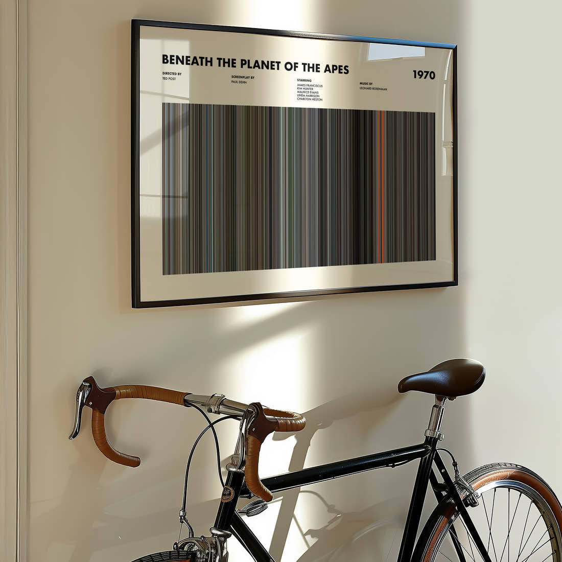 Beneath the Planet of the Apes Movie Barcode Poster