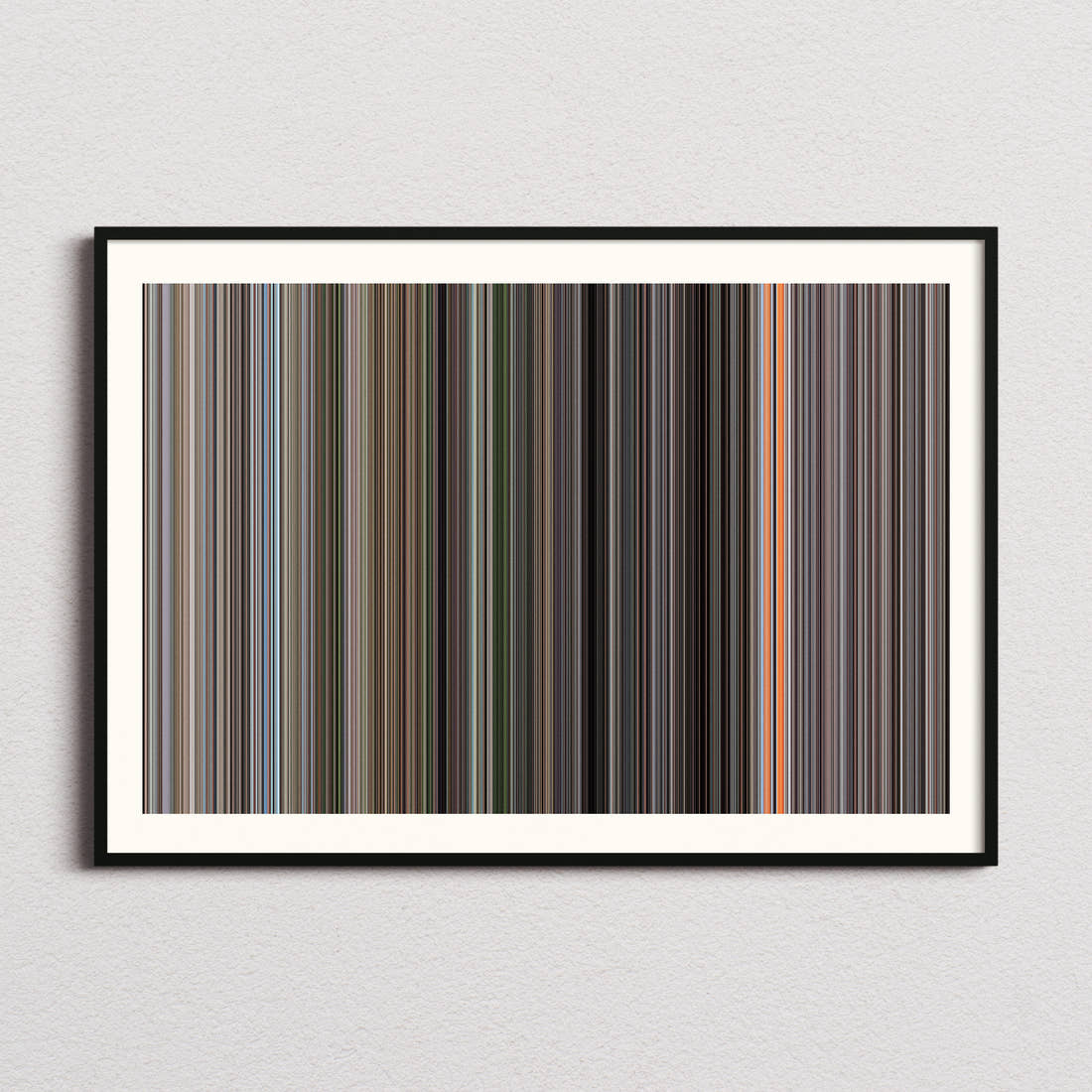 Beneath the Planet of the Apes Movie Barcode Poster - Barcode Only