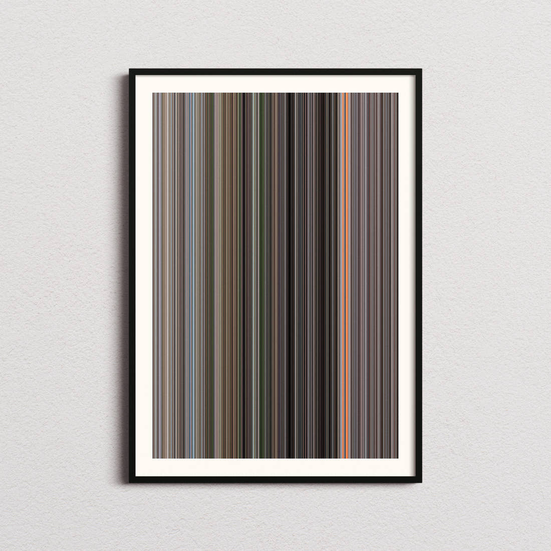 Beneath the Planet of the Apes Movie Barcode Poster - Barcode Only
