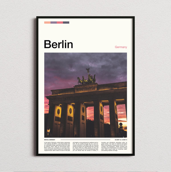 Berlin - Brandenburg Gate At Sunset - Travel Print