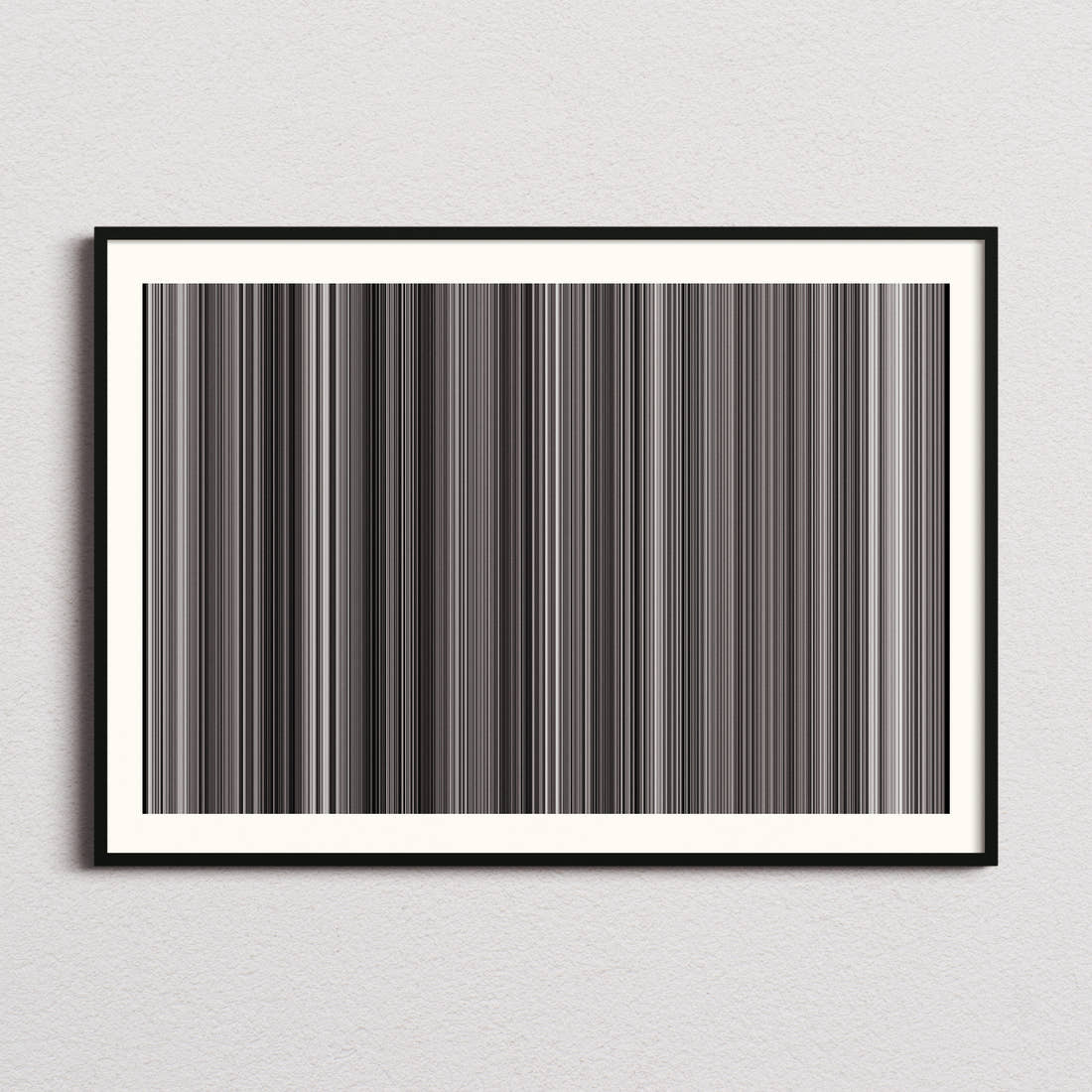 Bicycle Thieves Movie Barcode Poster - Barcode Only