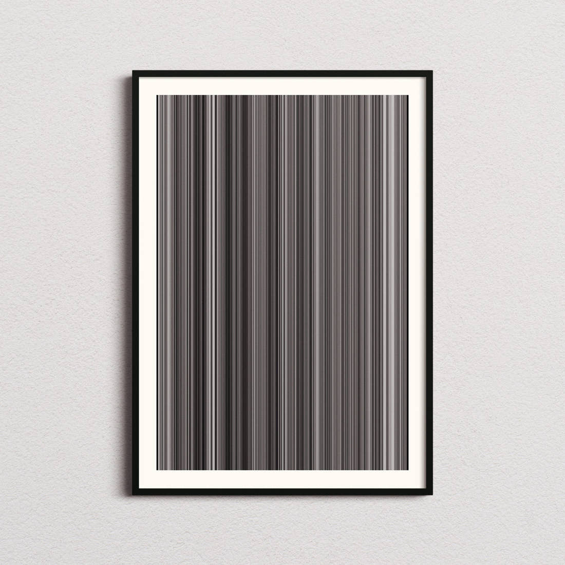 Bicycle Thieves Movie Barcode Poster - Barcode Only