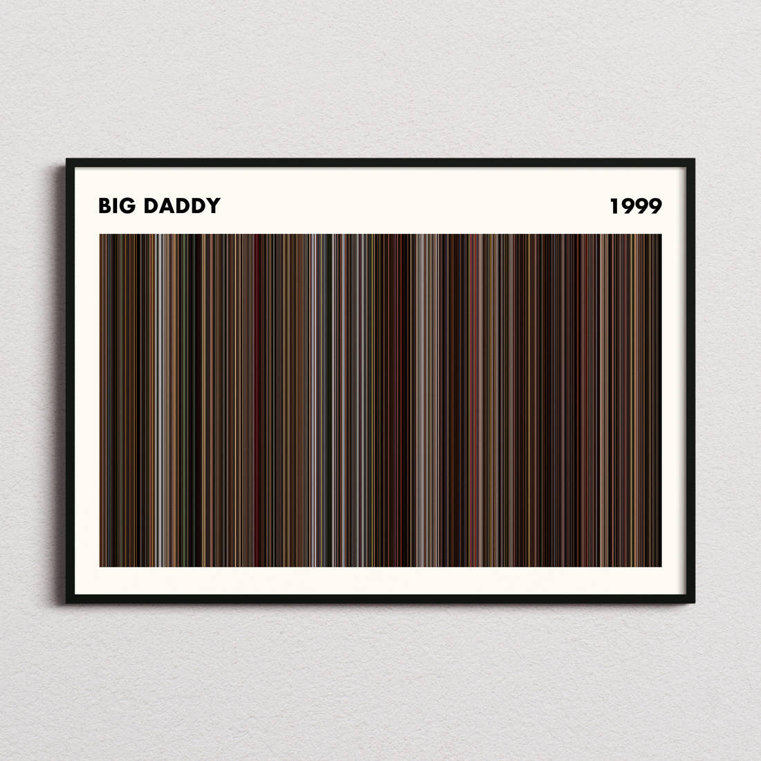 Big Daddy Movie Barcode Poster - Simplified