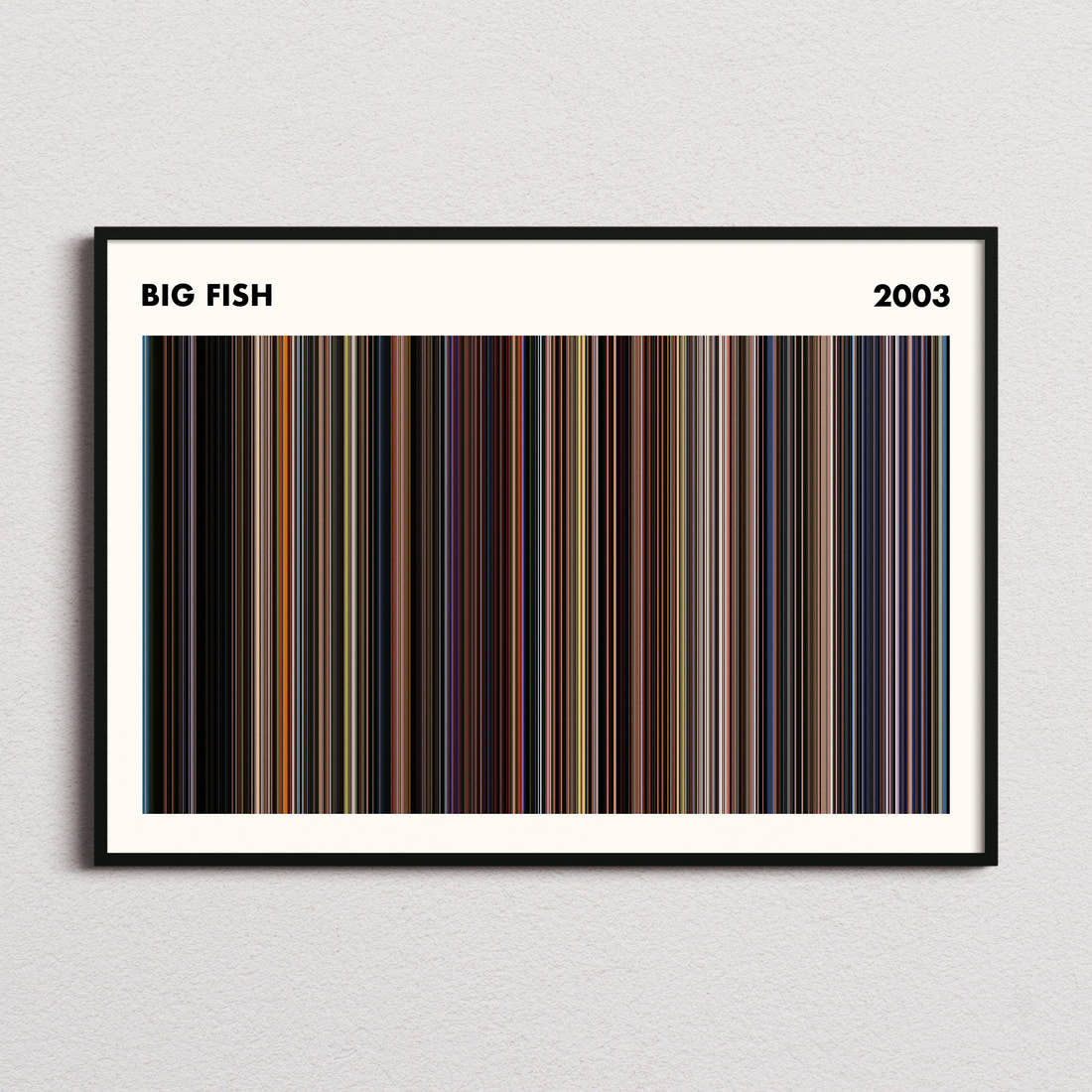Big Fish Movie Barcode Poster - Simplified