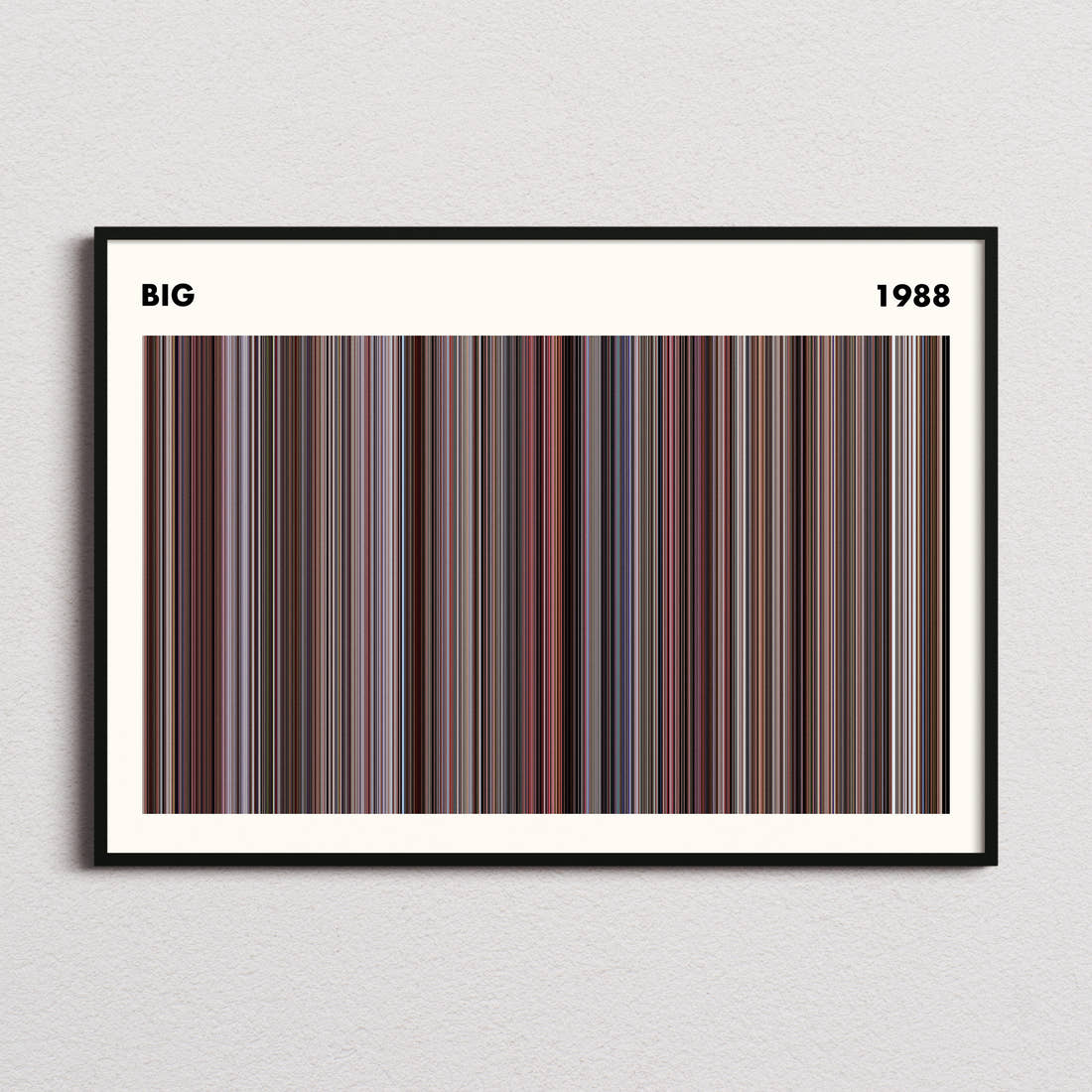 Big Movie Barcode Poster - Simplified