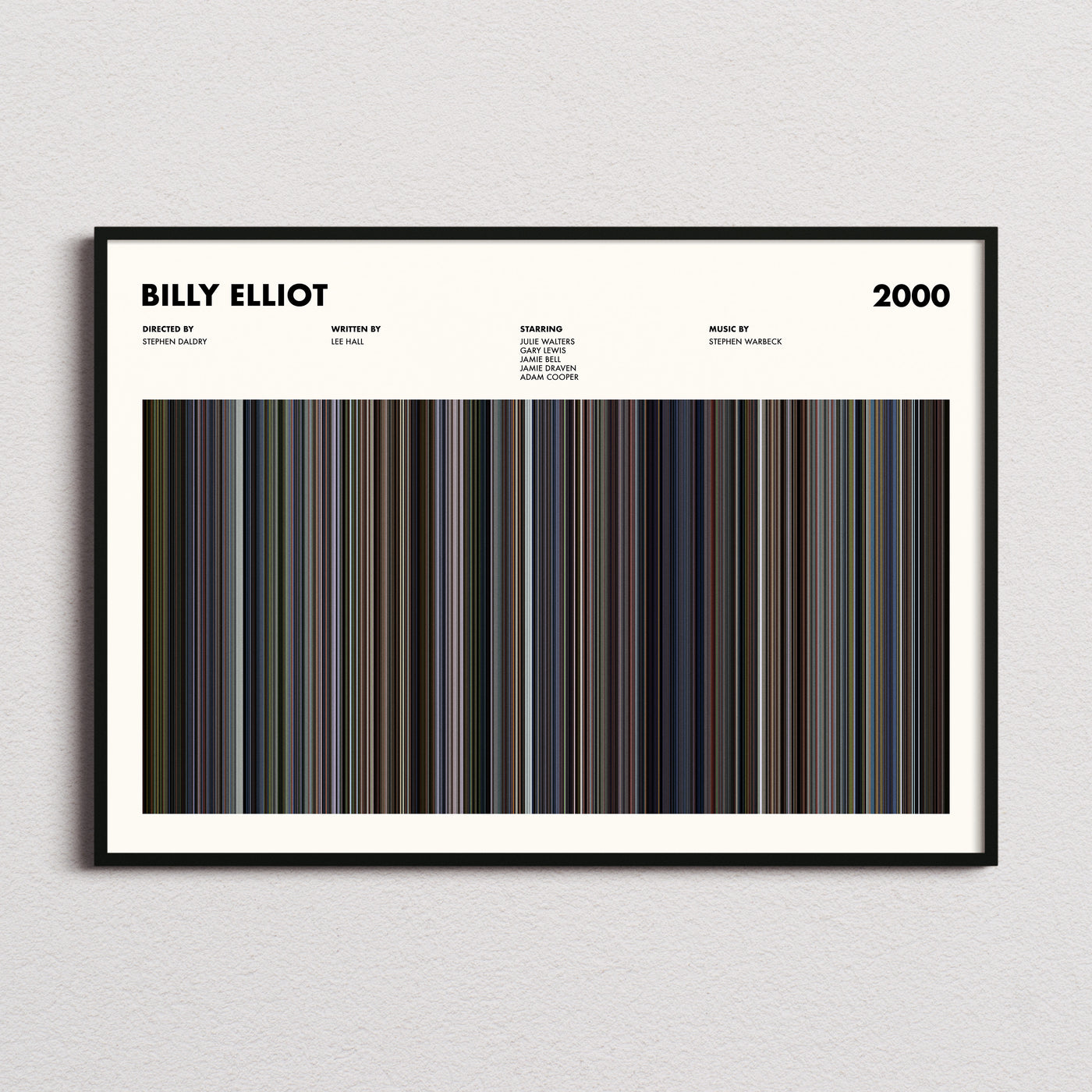 Billy Elliot Movie Barcode Poster