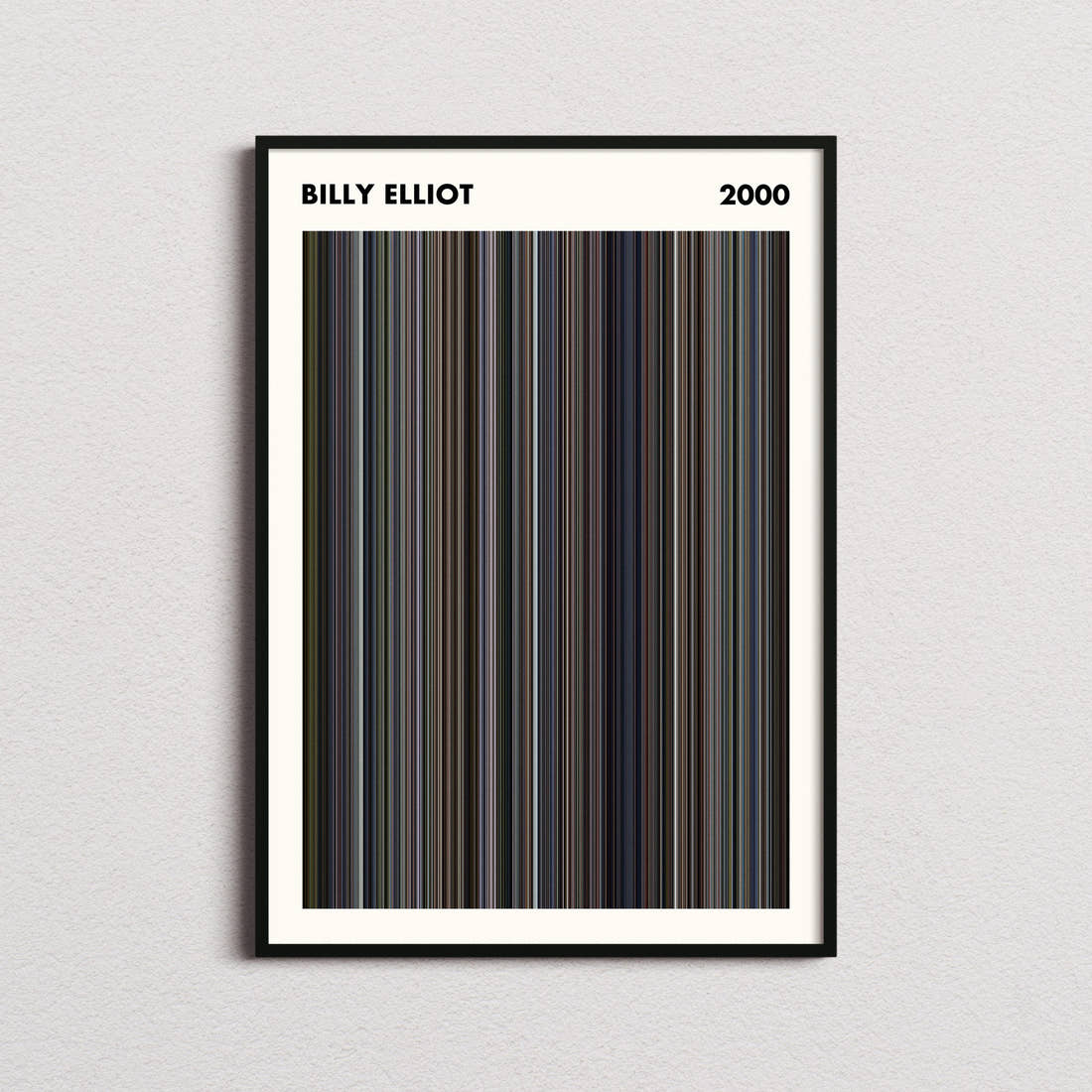 Billy Elliot Movie Barcode Poster - Simplified