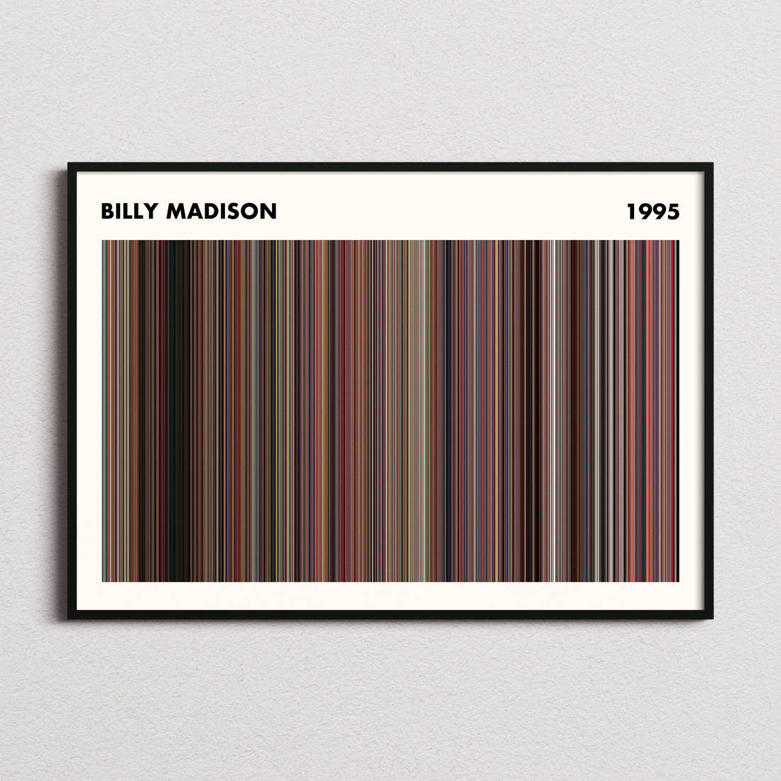 Billy Madison Movie Barcode Poster - Simplified