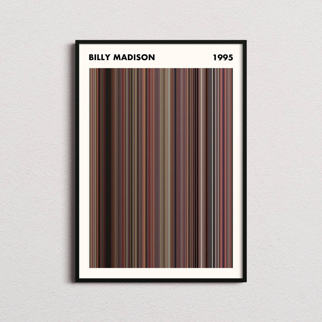 Billy Madison Movie Barcode Poster - Simplified
