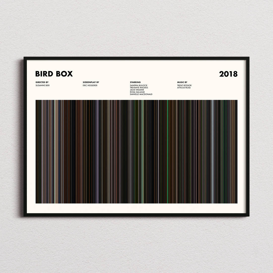Bird Box Movie Barcode Poster