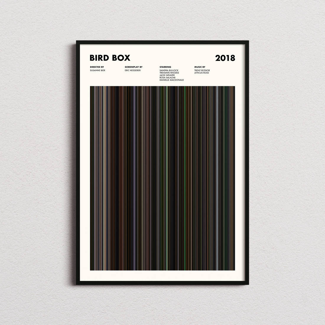 Bird Box Movie Barcode Poster
