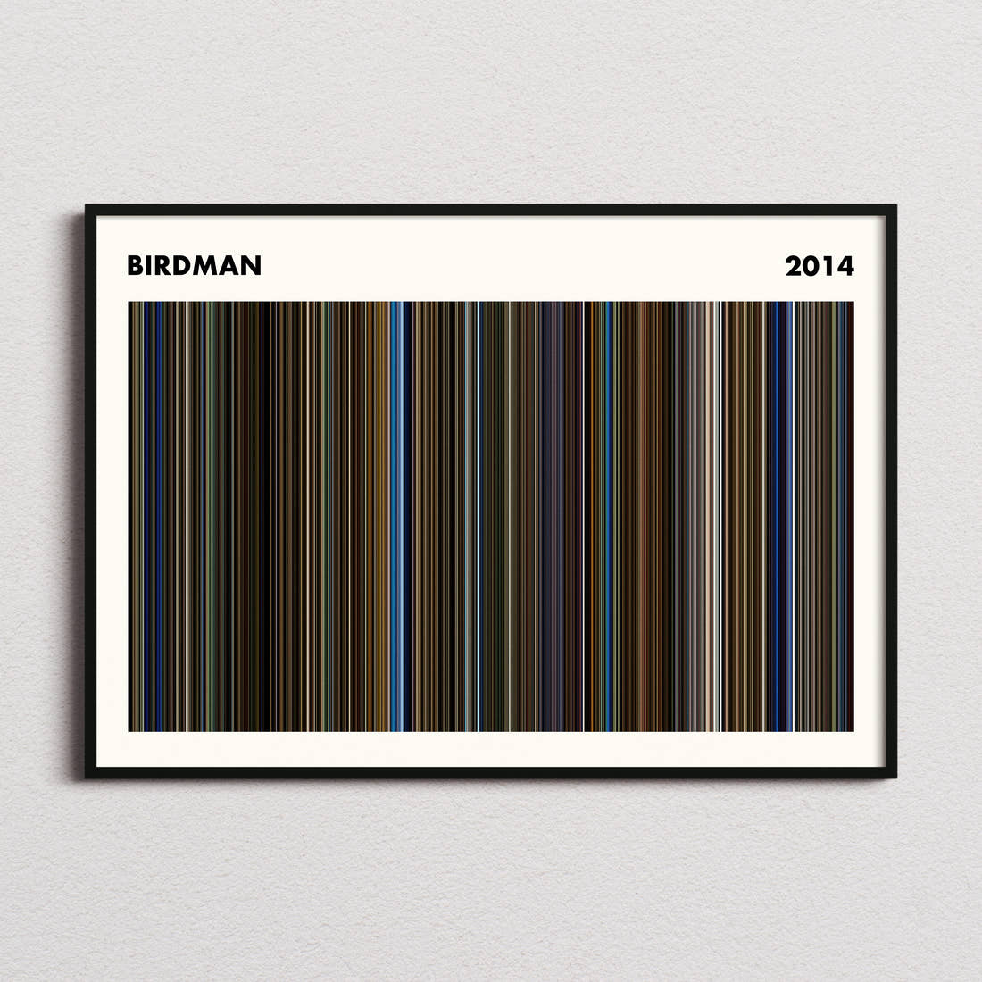 Birdman Movie Barcode Poster - Simplified