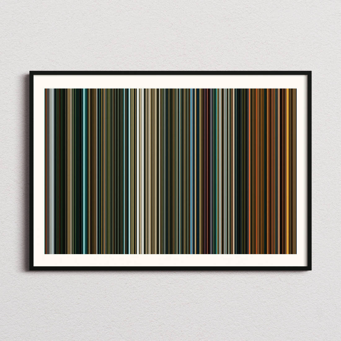 Black Adam Movie Barcode Poster - Barcode Only