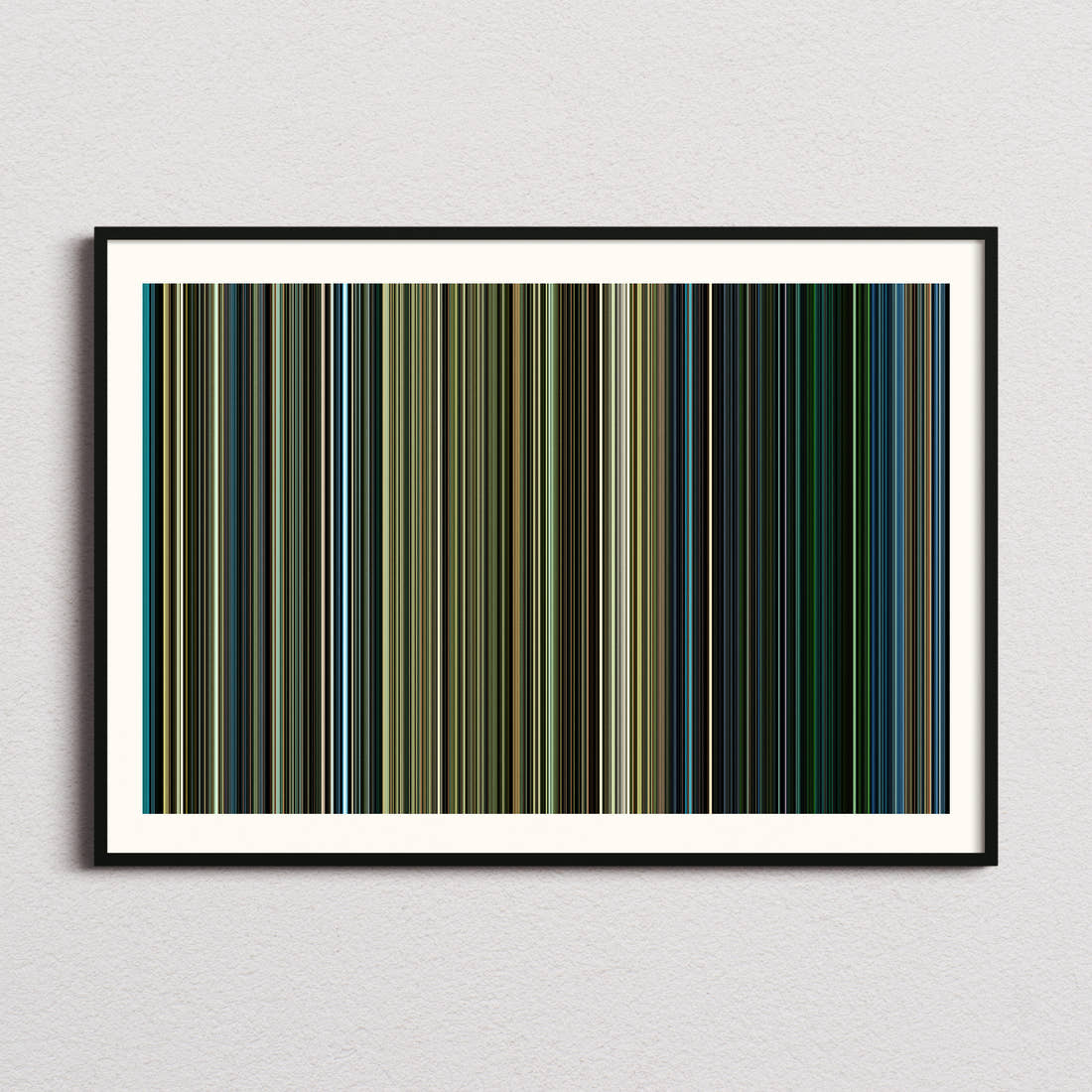 Black Hawk Down Movie Barcode Poster - Barcode Only