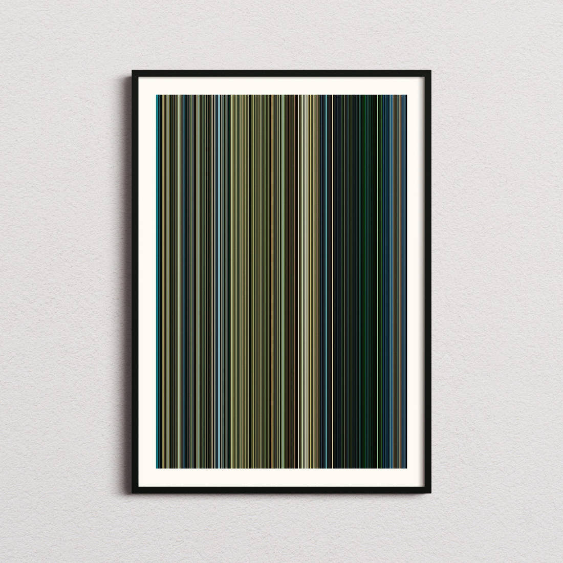 Black Hawk Down Movie Barcode Poster - Barcode Only