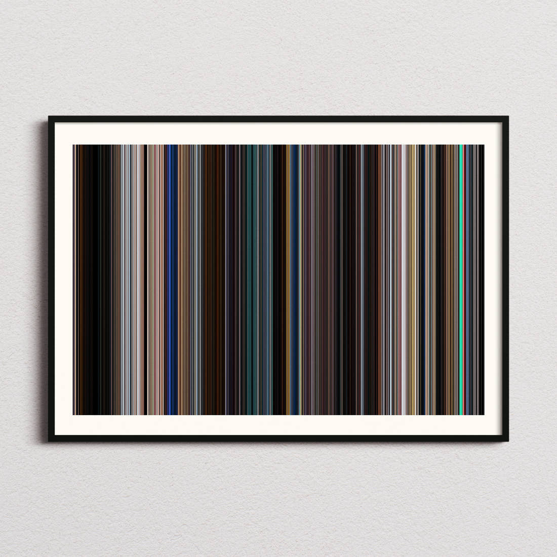 Black Panther Movie Barcode Poster - Barcode Only