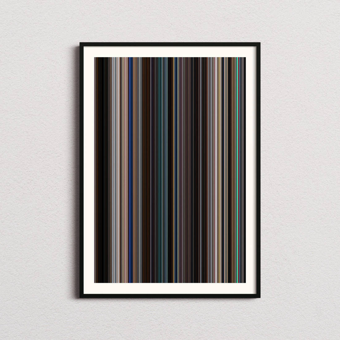 Black Panther Movie Barcode Poster - Barcode Only