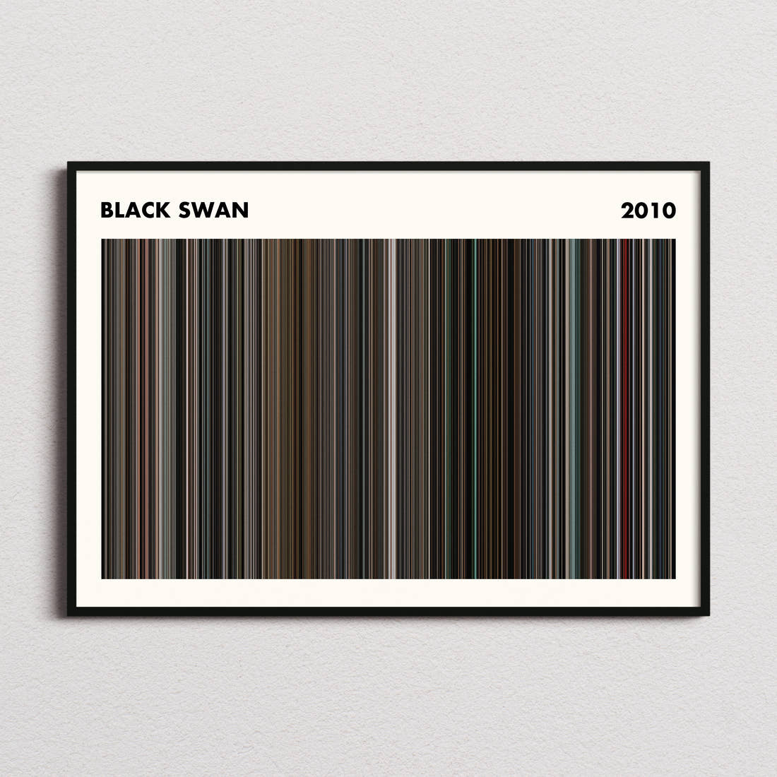 Black Swan Movie Barcode Poster - Simplified