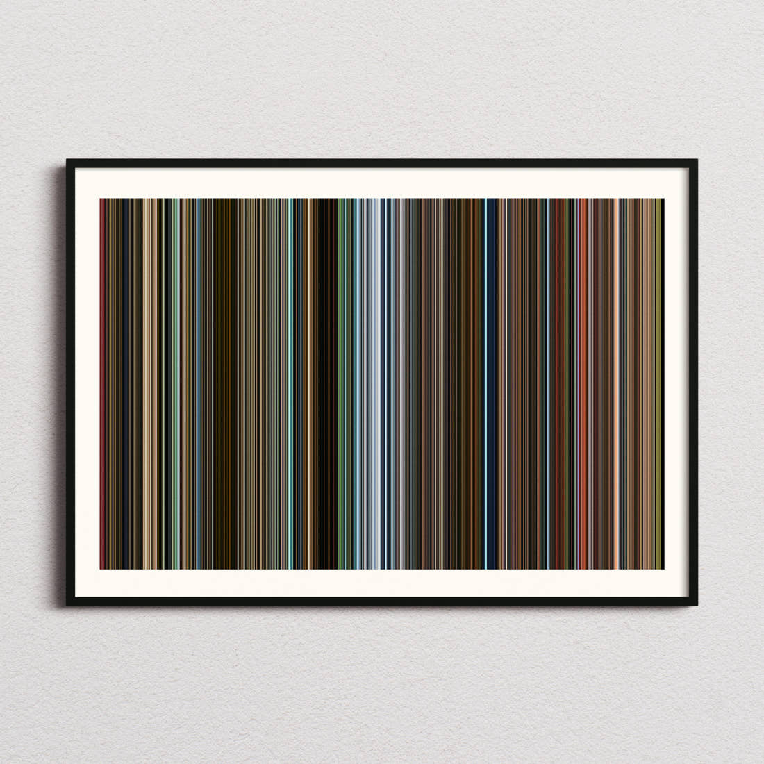 Black Widow Movie Barcode Poster - Barcode Only