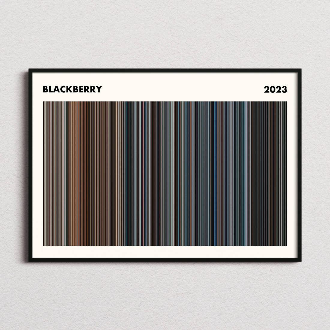 BlackBerry Movie Barcode Poster - Simplified