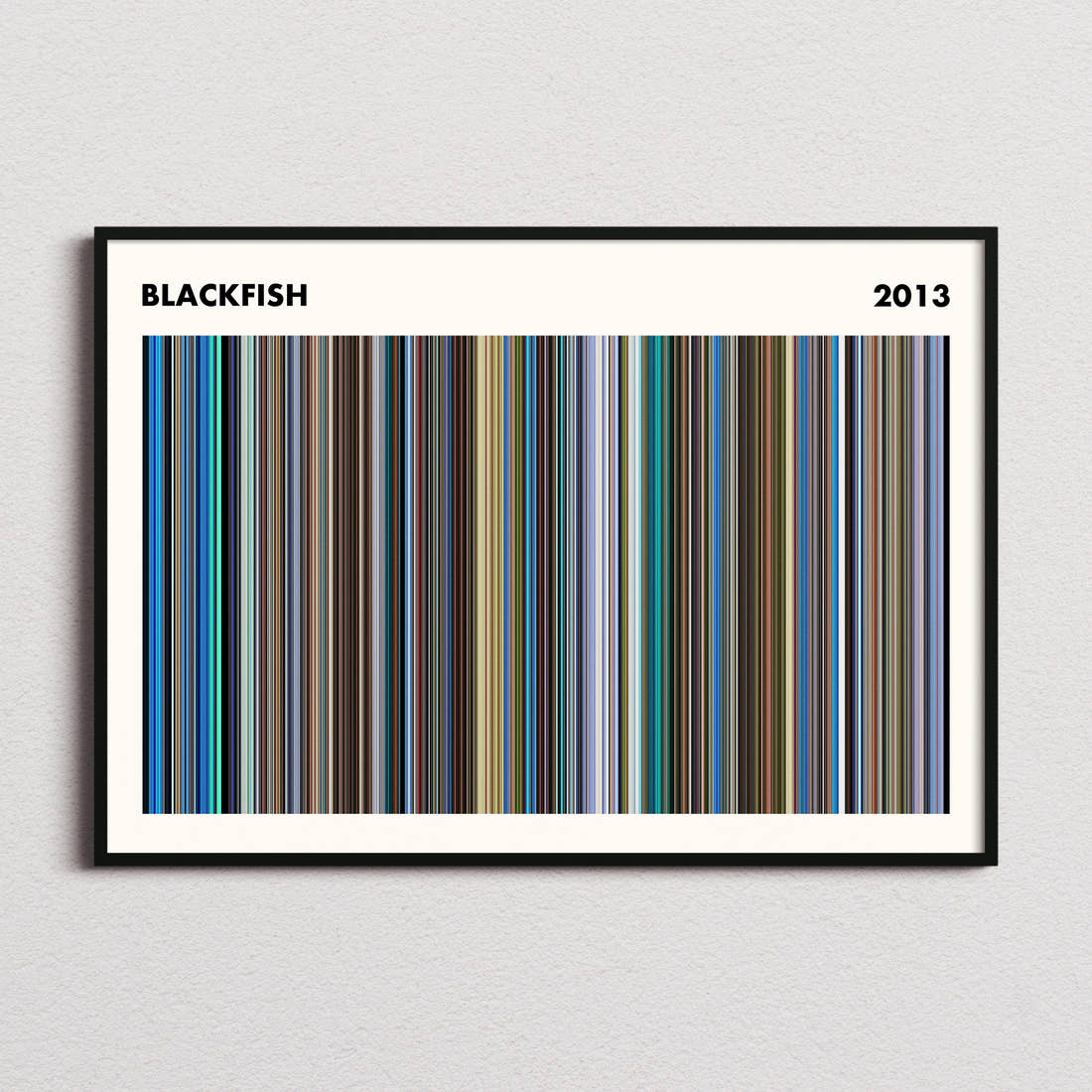 Blackfish Movie Barcode Poster - Simplified