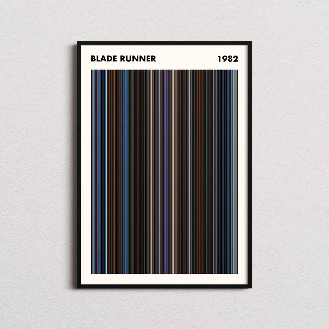 Blade Runner Movie Barcode Poster - Simplified