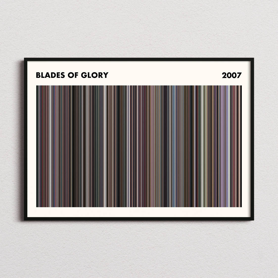 Blades of Glory Movie Barcode Poster - Simplified