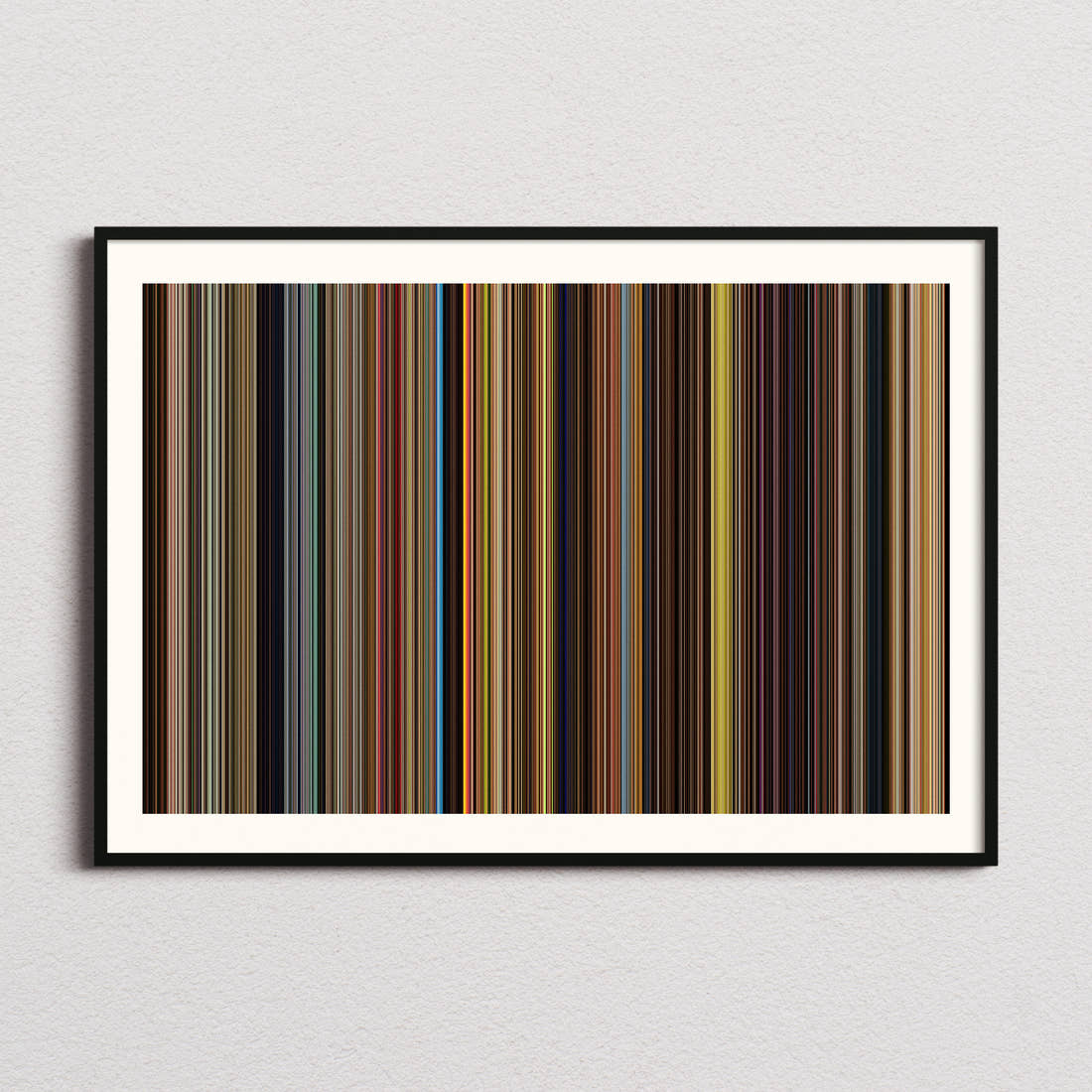 Blended Movie Barcode Poster - Barcode Only