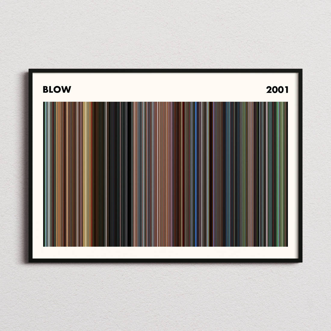 Blow Movie Barcode Poster - Simplified