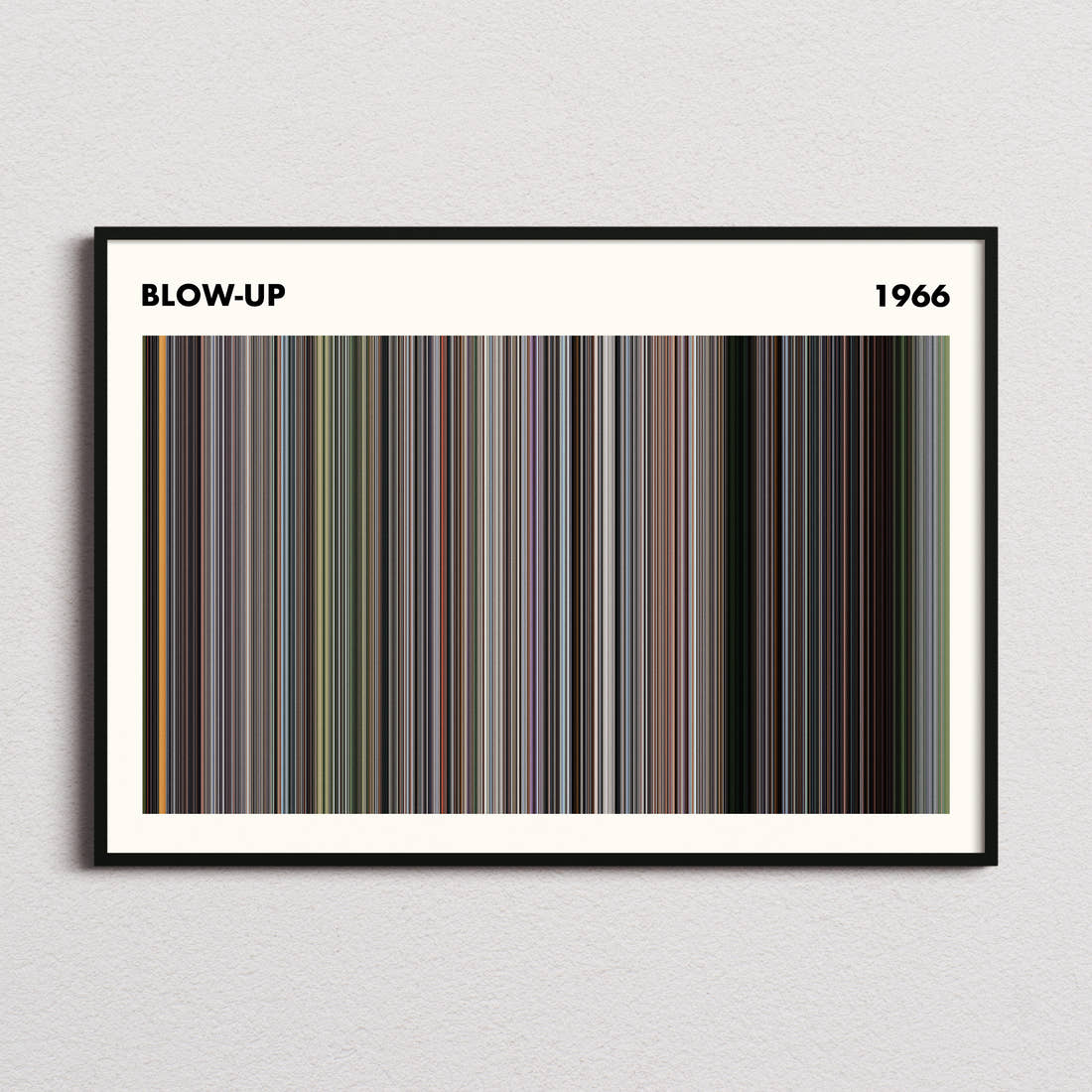 Blow-Up Movie Barcode Poster - Simplified
