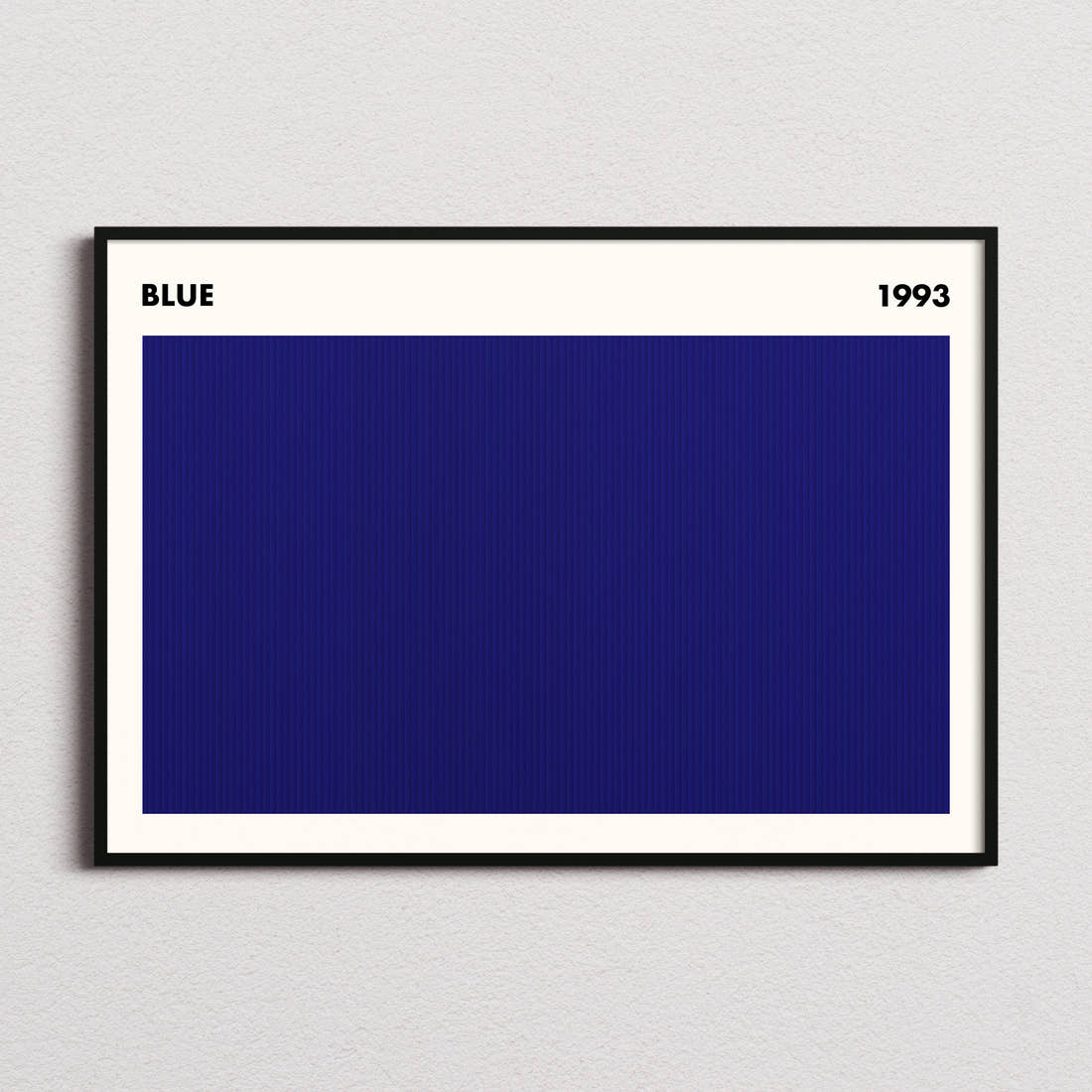 Blue Movie Barcode Poster - Simplified