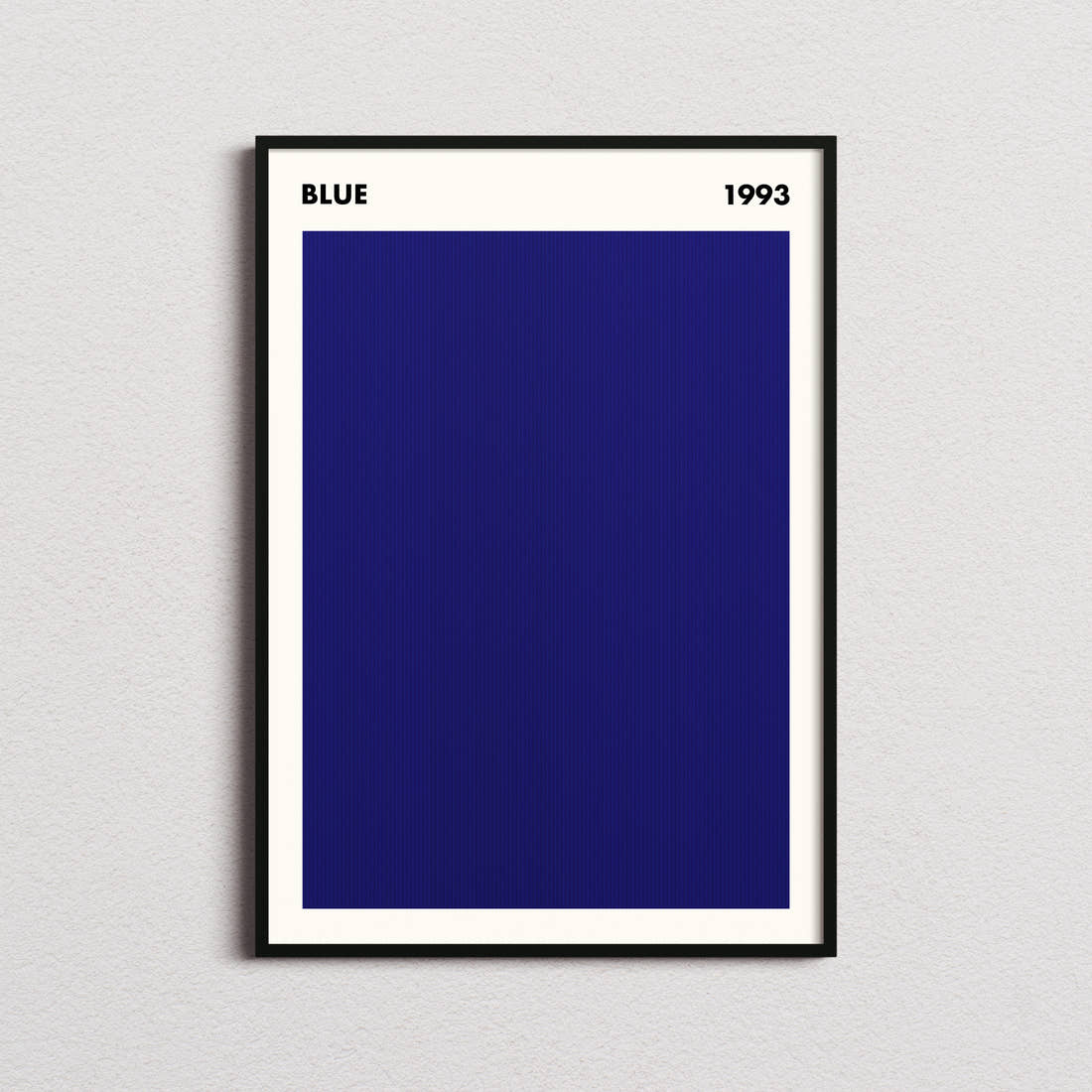 Blue Movie Barcode Poster - Simplified