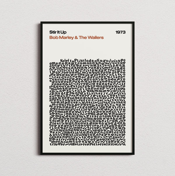 Bob Marley and the Wailers Stir It Up Lyric Print