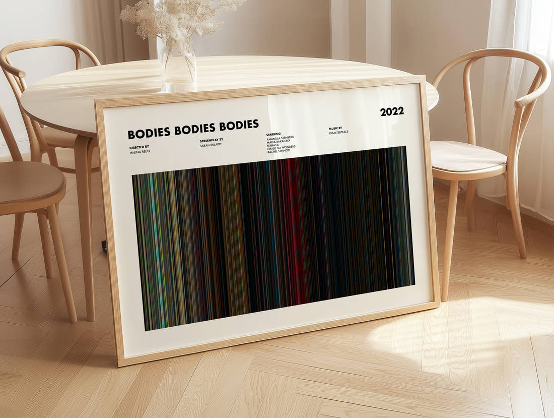 Bodies Bodies Bodies Movie Barcode Poster