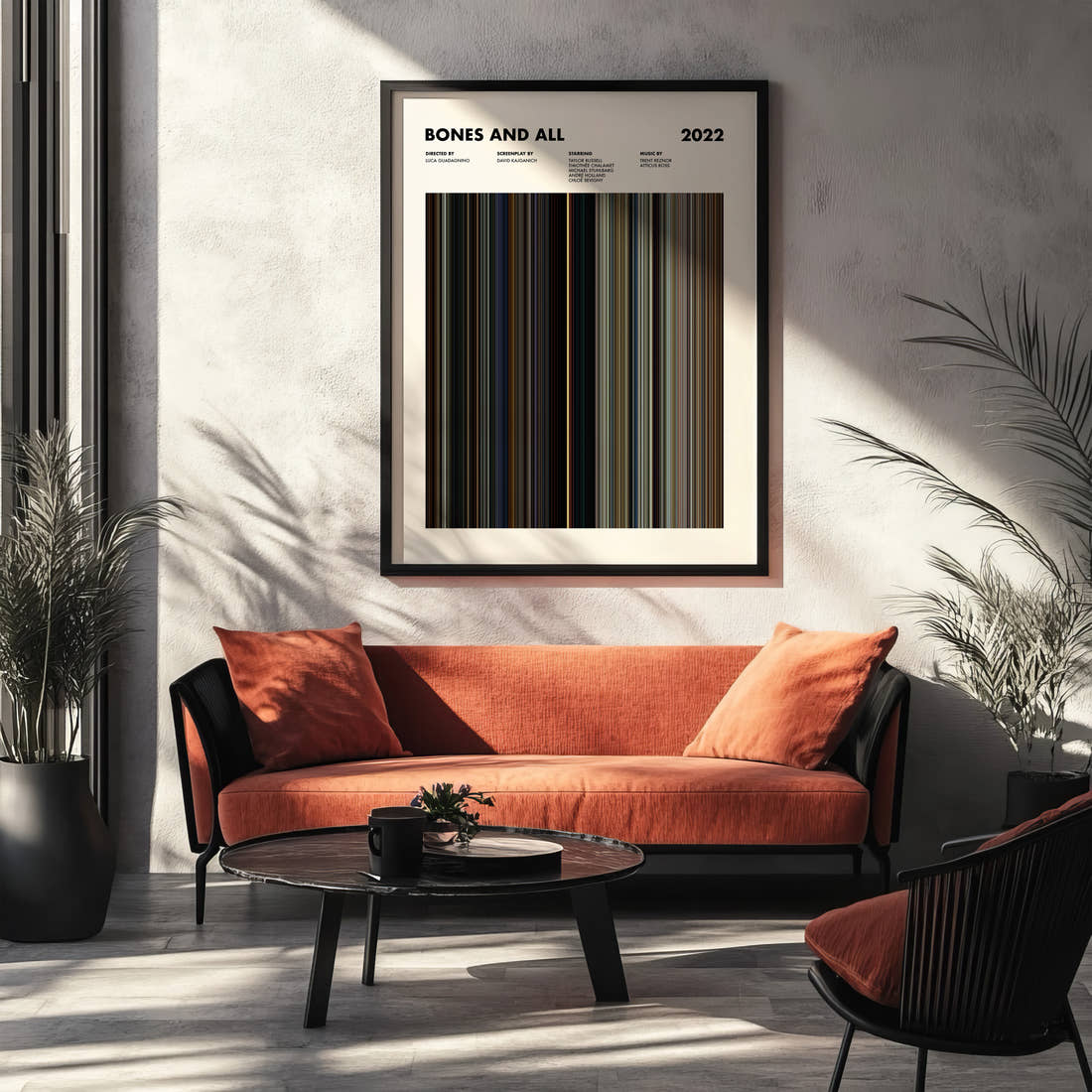 Bones and All Movie Barcode Poster