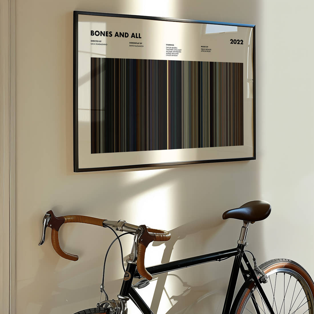 Bones and All Movie Barcode Poster