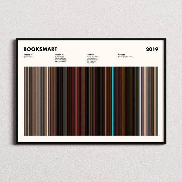 Booksmart Movie Barcode Poster