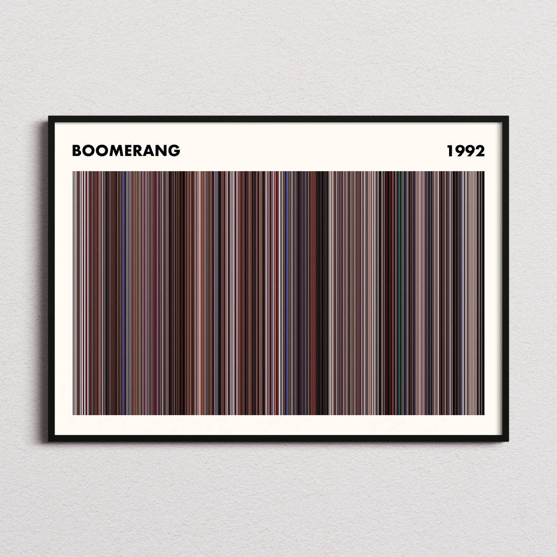 Boomerang Movie Barcode Poster - Simplified